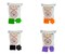 Halloween Air Dry Foam Clay Pack-4 Colors TCT1524-HALLOWEENPACK